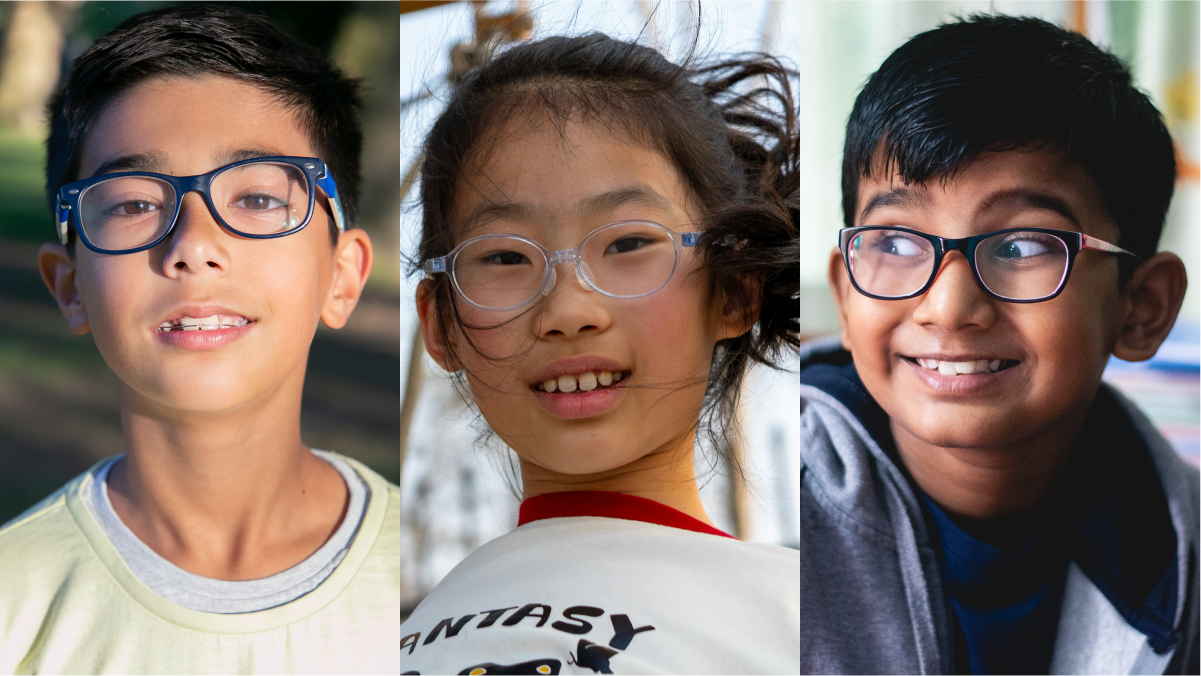 Children wearing glasses - Rx Optometry